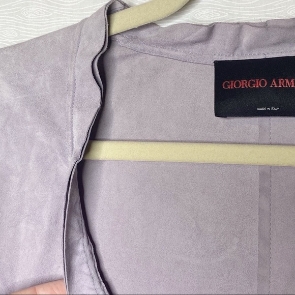 GIORGIO ARMANI | Suede leather blazer Size 42 - Picture 5 of 10